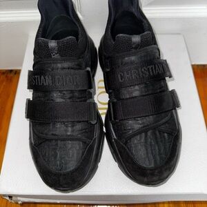Dior Black Velcro Strap Sneakers Sporty Casual